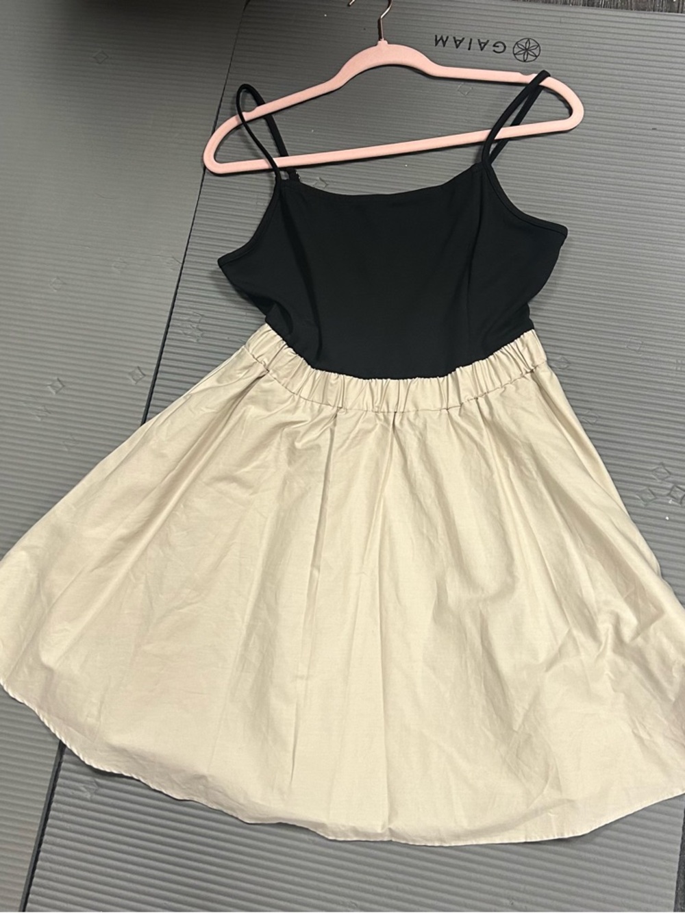 Nwot Maeve Black and Cream Two-Tone Dress